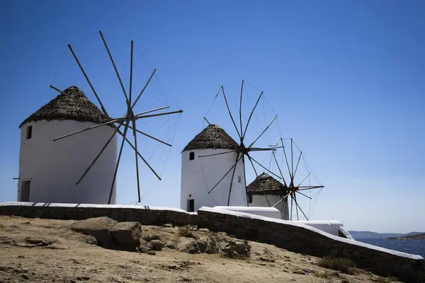 Yunanistan 'daki Konos adasının yel değirmenleri