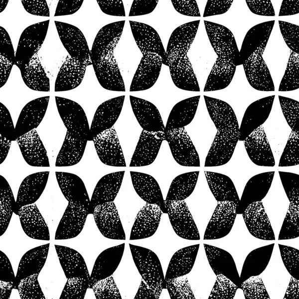 Abstract Geometrisch Zwart Wit Hipster Mode Willekeurige Handgemaakte Organische Achtergrond — Stockfoto