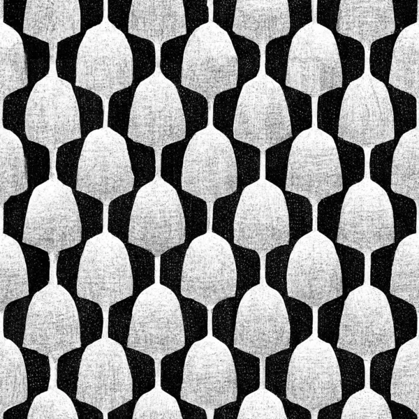 Abstract Geometric Black White Hipster Fashion Random Handmade Organic Background — Stock Photo, Image