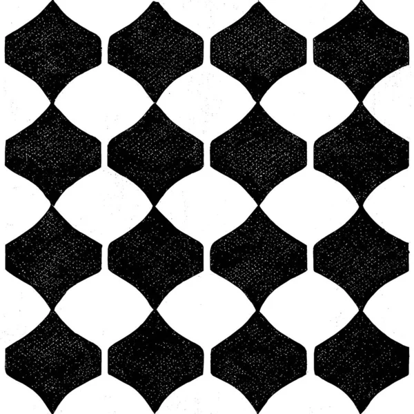 Abstracto Geométrico Negro Blanco Hipster Moda Patrón Fondo Orgánico Hecho — Foto de Stock