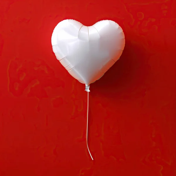Balon Nadmuchiwany Kształcie Serca — Zdjęcie stockowe