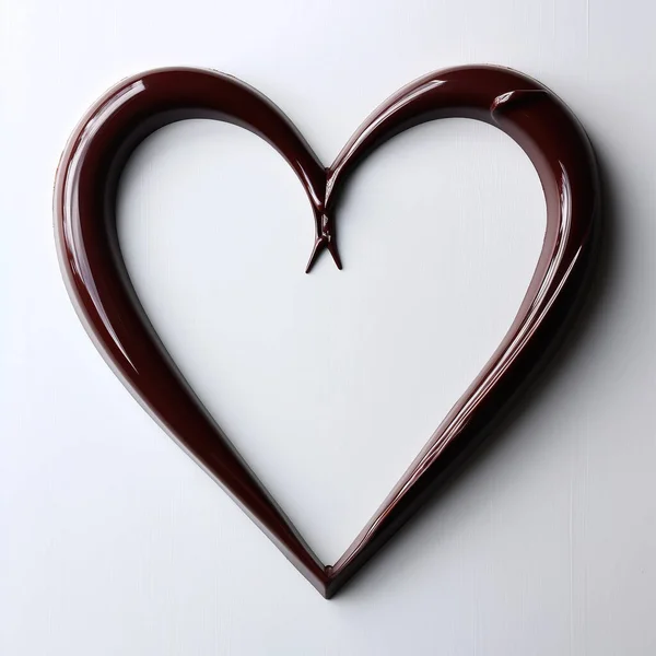 Крупный План Сердечного Шоколада — стоковое фото