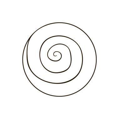 Tasarımınız için tek renkli grafik ögesi. Lolipop, şeker. Elde çizim stili. Simge, iğne, çıkartma