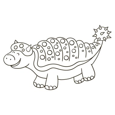 Jurasik dönemin dinozorları. Elle çizilmiş bir resim. Dinozor severler için boyama çizimleri. Simge, iğne, çıkartma, işaret. Talarurus