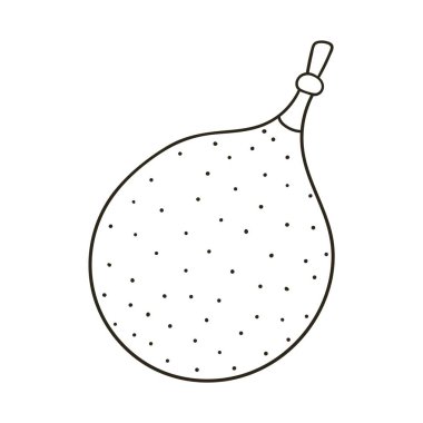 Kumkuat. Elle çizilmiş renkler. Çocuk resimleri, egzotik meyveler. Simge, işaret, iğne sembolü çıkartması