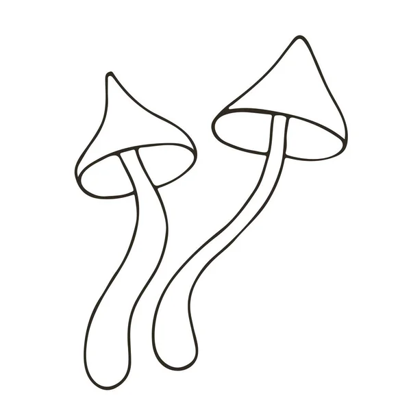 Deconica Ortak Kehaneti Küçük Çizimi Stil Vektör Çizimleri Simgelerin Işaretlerin — Stok Vektör