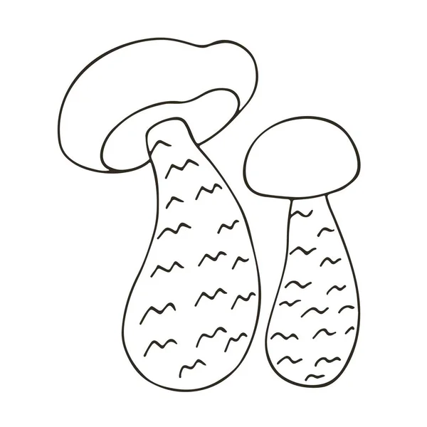 Cortinarius Esculentus Küçük Çizimi Stil Vektör Çizimleri Simgelerin Işaretlerin Iğnelerin — Stok Vektör