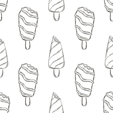 Yaz. Dondurmayı kusursuz renklendiriyor. Soğuk bir tatlıyla harika bir şablon. Tasarım için yazdır