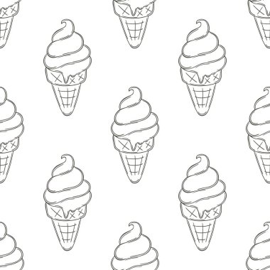 Dondurmayı gözleme külahına renklendirmek. Yaz. Soğuk tatlıyla harika bir düzen.