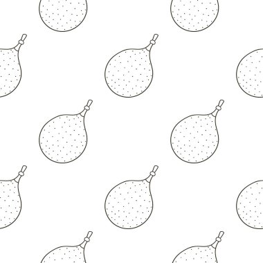 Kumkuat. Tropikal meyveli tek renkli desen. Elde çizim stili. Kumaş ve benzeri şeyler için kullanılabilir.