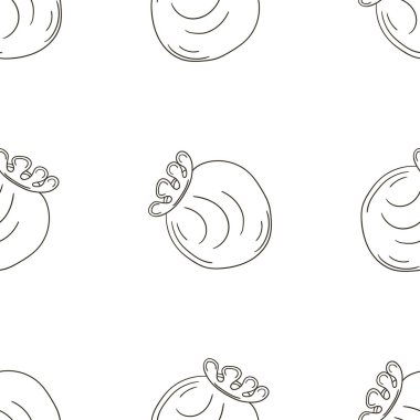 Tropikal meyveli tek renkli desen. Fayjoa. Elle çizim biçimi