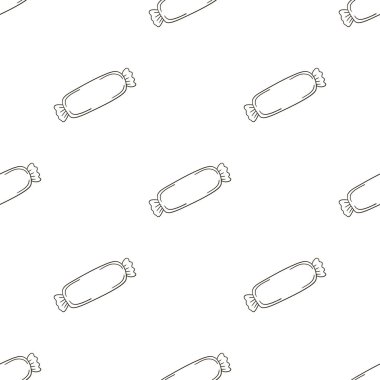 Şekersiz renkli desenler. Şekerli şirin bir desen. Kumaş tasarımı, tekstil, kumaş, duvar kağıdı, ambalaj için yazdırma