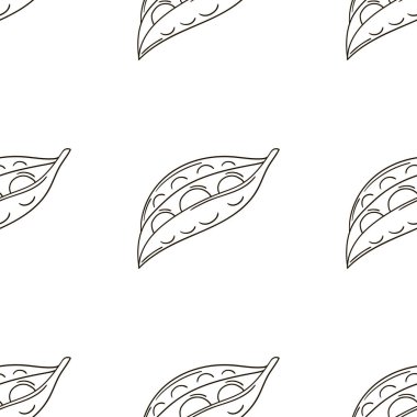 Mutfak, restoran ya da dükkan için tek renk desen. Elde çizim stili. Bezelye. Kumaş için kullanılabilir.