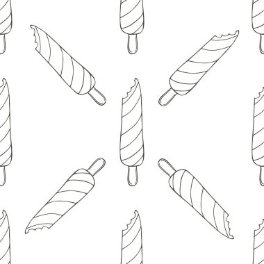 Dondurmayı kusursuz renklendiriyor. Yaz. Tatlı karpuz tatlısıyla harika bir desen.