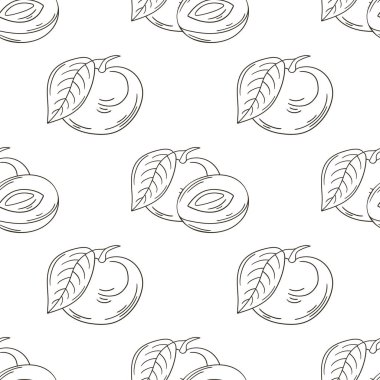 Longan. Tropikal meyveli tek renkli desen. Elde çizim stili. Kumaş ve benzeri şeyler için kullanılabilir.