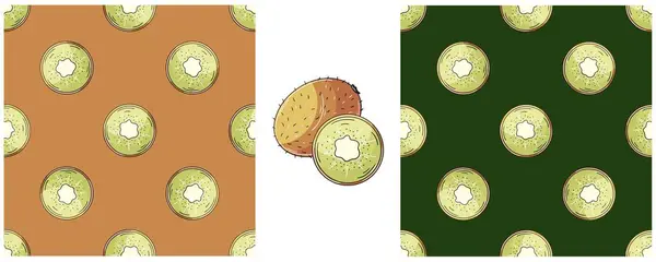 Modèle Sans Couture Pour Cuisine Restaurant Magasin Couleur Set Dans — Image vectorielle