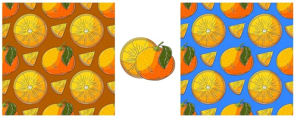 Modèle Sans Couture Pour Cuisine Magasin Couleur Set Dans Style — Image vectorielle
