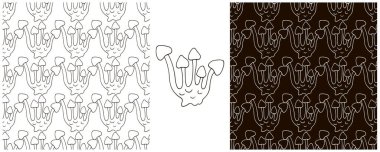 Tek renkli olsun. Lyophyllum. Mutfak, restoran ya da dükkan için kusursuz bir şablon oluşturun. Kumaş ve benzeri şeyler için kullanılabilir.