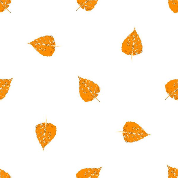 Симпатичный осенний бесшовный узор. Текстура оранжевых осенних листьев. Печать для дизайна ткани, текстиля