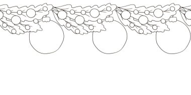 Noel çelengi, çam çelengi. Yeni yıl sınırsız. Kağıt, kapak, kumaş ve diğer kullanımlar için renk tasarımı