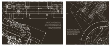 Ayrıntılı plan. Mühendislik çizim seti. Bilgisayar destekli tasarım sistemleri. Alet yapımı çizimler. Makine mühendisliği çizimi. Teknik çizimler, arka planlar. Plan, plan