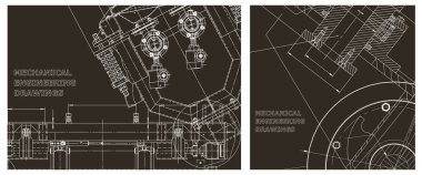 Ayrıntılı plan. Mühendislik çizim seti. Bilgisayar destekli tasarım sistemleri. Alet yapımı çizimler. Makine mühendisliği çizimi. Teknik çizimler, arka planlar