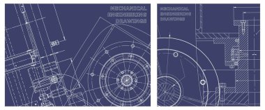 Ayrıntılı plan. Mühendislik çizim seti. Alet yapımı çizimler. Makine mühendisliği çizimi. Teknik Tasarım. Teknik çizimler, arka planlar