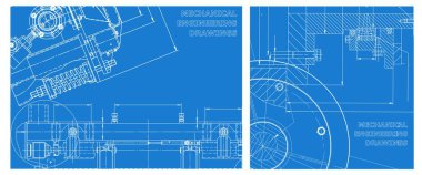 Mühendislik çizim takımı. Alet yapımı çizimler. Vektör mühendisliği çizimi. Bilgisayar destekli tasarım sistemleri. Teknik çizimler, arka planlar. Ayrıntılı plan