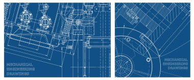 Mühendislik çizim seti. Şirket Kimliği. Makine mühendisliği. Mühendislik konularının geçmişi. Teknik tasarım. Cihaz yapımı. Kapak, afiş, ilan