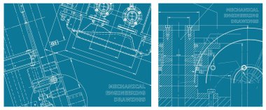 Mühendislik çizim seti. Kapak, ilan, afiş, arka plan. Taslak, Sketch. Alet yapımı çizimler. Makine mühendisliği çizimi. Teknik çizimler, arka planlar. Şema