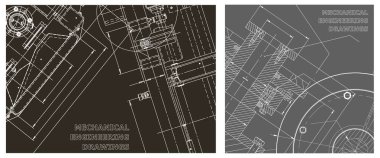Mühendislik çizim seti. Kapak, ilan, afiş, arka plan. Alet yapımı çizimler. Taslak, Sketch. Makine mühendisliği çizimi. Teknik çizimler, arka planlar
