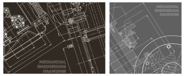 Mühendislik çizim seti. Kapak, ilan, afiş, arka plan. Alet yapımı çizimler. Taslak, Sketch. Makine mühendisliği çizimi. Teknik çizimler, arka planlar. Plan, plan