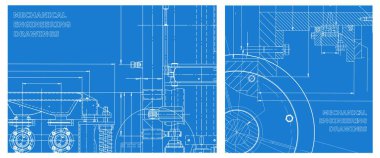Mühendislik çizim seti. Makine mühendisliği. Mühendislik konularının geçmişi. Şirket Kimliği. Teknik tasarım. Cihaz yapımı. Kapak, afiş