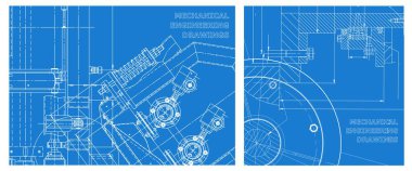 Mühendislik çizim seti. Makine mühendisliği. Mühendislik konularının geçmişi. Şirket Kimliği. Teknik