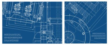 Mühendislik çizim seti. Makine mühendisliği. Mühendislik konularının geçmişi. Teknik tasarım. Cihaz yapımı. Kapak, afiş, broşür, arkaplan