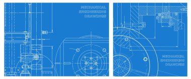 Mühendislik çizim seti. Makine mühendisliği. Mühendislik konuları
