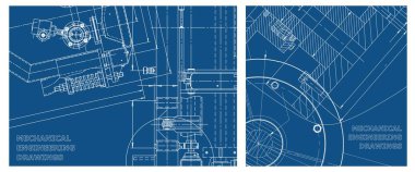 Mühendislik çizim seti. Makine mühendisliği. Şirket Kimliği. Mühendislik konularının geçmişleri