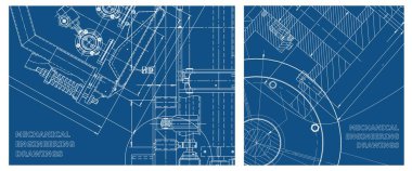 Mühendislik çizim seti. Makine mühendisliği. Şirket Kimliği. Mühendislik konularının geçmişi. Teknik tasarım