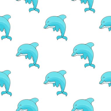 Yunuslar. Yaratıcı, kusursuz denizci modeli. Kumaş, tekstil, ambalaj kâğıdı, ambalaj, çocuk odası vb.