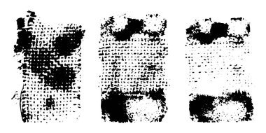 Tasarımınız için pis Grunge izleri. Beyaz arkaplanda boya darbeleri koleksiyonu