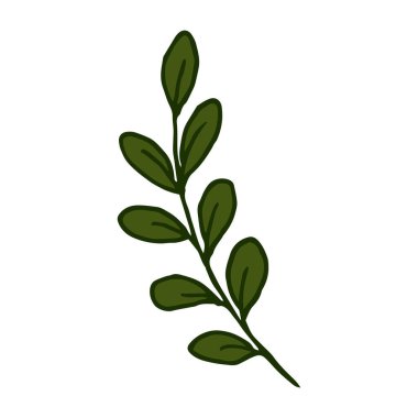 Dal. Tekstil şablonu. Dekoratif halk unsuru, etnik dekor. Folklor şube logosu elde çizim stili