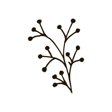 Dal. Tekstil şablonu. Dekoratif halk unsuru, etnik dekor. Folklor logosu elde çizim stili. Yerel şube simgesi, işaret, sembol, iğne, etiket