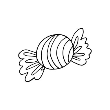 Dekor unsuru, hatıra defteri. - Şeker. Cadılar Bayramı çizim stili. Tasarımının ögesi, şirin simge, işaret, sembol, iğne