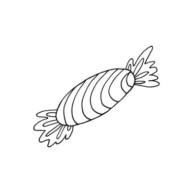 Dekor unsuru, hatıra defteri. - Şeker. Cadılar Bayramı çizim stili. Tasarımınızın ögesi, sevimli simge, işaret, sembol, iğne, etiket