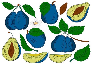 Erik. El çizimi tarzında renk çizimleri. Kartpostallar, el ilanları, afişler, oda dekorasyonu için tasarım. Simgeler, işaretler, çıkartmalar, logolar