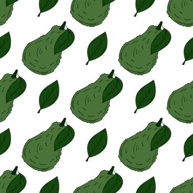 Elinde kusursuz meyve deseni var. Avokado. Mönü ya da mutfak için desen. Yazdır