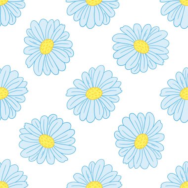 Kusursuz çiçek deseni. Menü ya da mutfağın el çizimi şekli. Papatya çayı. Tasarım için yazdır