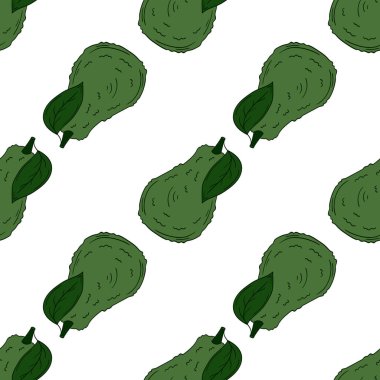 Avokado. Kusursuz meyve deseni. Menü ya da mutfağın el çizimi şekli. Tasarım, tekstil, kumaş, duvar kağıdı, ambalaj kağıdı