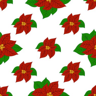 Kusursuz bir Noel modeli. Tekstil ya da mutfak tarzı. Zehirli duygu. Tasarım, tekstil, kumaş, duvar kağıdı, ambalaj kağıdı, dekorasyon vesaire için yazdır