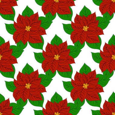 Zehirlenme. Elinde kusursuz bir Noel çizimi var. Tekstil ya da mutfak için desen. Tasarım, tekstil, kumaş, duvar kağıdı için yazdır